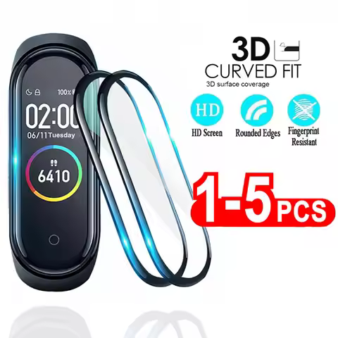 3D Screen Protector for Xiaomi mi band 7 6 4 5 film strap Mi band4 Smart Watch Miband Soft Protectiv