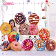 LIORA‌A Simulation Donut Cushion, Home Cushion Super Soft Donuts Pillow, Decorative  Donuts Chocolat