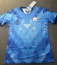 中華台北 特多 56個透氣孔 Chinese Taipei Olympic Games 奧運會 logo 運動衫 運動服 快乾 速乾 透氣 合適 足球 跑步 運動 波衫 修身版 放射倒三角形 粒子圖案