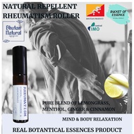 Natural Healing Rheumatism Massage Roller Oil 5mL Bottles Essential Oil Blend Bhutan Natural Lemongr