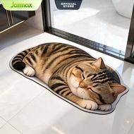 JAYMAX 3D Cat Character Diatomite Doormat Anti-Slip Floor Mat Bathroom Mat