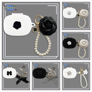 Case for B&O Beoplay EX Protective Silicone Cute Black Bow Pendant Cartoon Covers for B&O Beoplay El