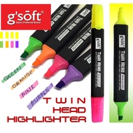 Gsoft Highlighter Twin Head Highlighter Twinhead Fluorescent hiliter