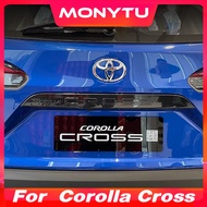For Toyota Corolla Cross 2021 2022 2023 2024 Body Kit Trunk Rear Tail Door Trim Strip Sticker Car Ex