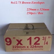 9 x 12.75 A4 Brown Envelope (Manila)250’s / Sampul Surat Coklat A4