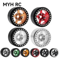 MYHRC 1/10 RC Crawler Aluminum Alloy 1.9 Inch Beadlock Wheels Colorful 5 Spokes Rim for TRX4 YK4102 