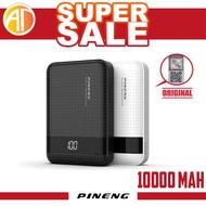 100% ORIGINAL PINENG POWERBANK PN-965 ULTRA SMALL & LIGHT 10000MAH POCKET POWER BANK WITH DUAL OUTPU