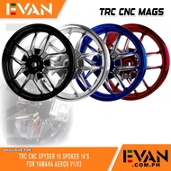 TRC CNC XPYDER 10 Spokes Mag Wheels (2.5F x 3.5R x 14) for Aerox v1/v2 Motorcycle 7704