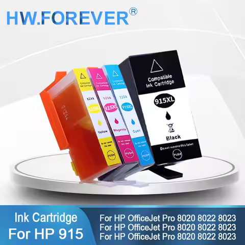 915 915XL Compatible Ink Cartridge For HP OfficeJet Pro 8010 8015 8020 8025 8022 8023 8026 8028 8018