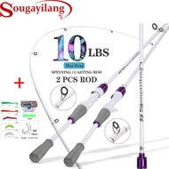 Sougayilang 1.8m Carbon Fishing Rod Portable fishing rod New Type  fishing rod 2 Sections Spinning/C
