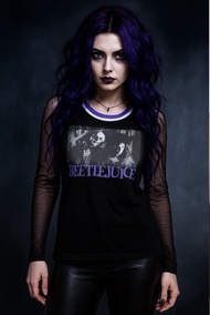 Áo Vest Gothic Punk Beetlejuice Dark Subculture Hells Wizard Streetwear Vest Street Style Áo Vest Nữ