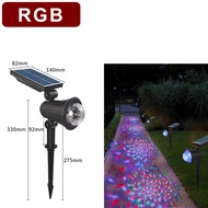 Vimite 7LED ไฟสนามหญ้าพลังงานแสงอาทิตย์ สปอตไลท์โซล่า  กลางแจ้งกันน้ำ ไฟอัตโนมัติ Color-Changing ไฟแ