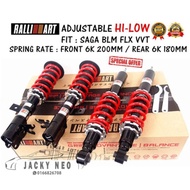 RALLIART SAGA BLM/FLX/ VVT ADJUSTABLE ABSORBER HI LOW COILOVER SPRING