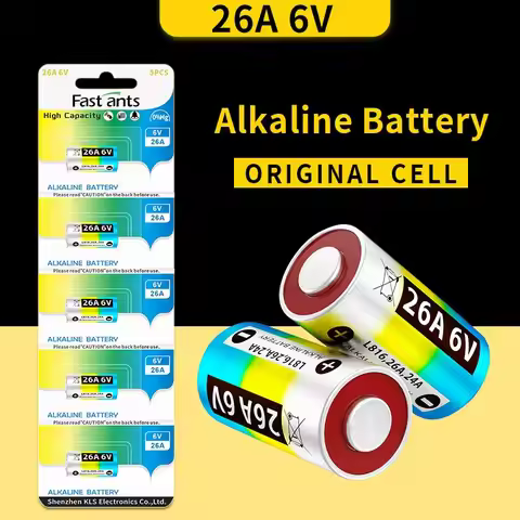 Original 26A 6V Alkaline Battery A26 L1816 GP26A High Voltage Battery for Remote Control Doorbell Al