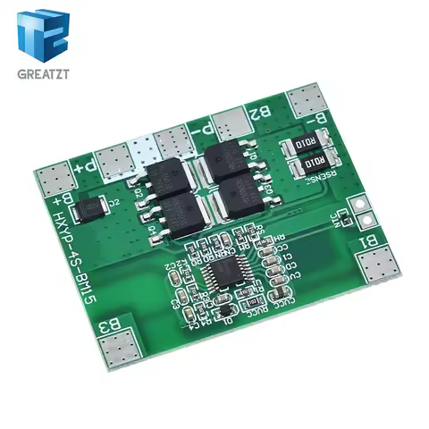 4S 12.8V 14.4V 16.8V Lifepo4 Li-ion Lipo Lithium Battery Protection Board 18650 BMS 14A limit 20A PC