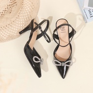 FLY SHOES Adele Women's Heel SHOES 8028 in Black