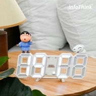 【時時刻刻想著你】蠟筆小新系列公仔造型數字電子鐘-和服