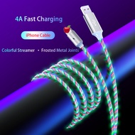 5A Fast Charging Cable LED Luminous Glow Flowing USB Cable Colorful Streamer Data Cable MicroUSB/Typ