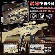 เข้ากันได้กับเลโก้กลของเล่นเด็กประกอบปริศนาชุดทหารชุด Desert Eagle AK47