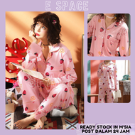 ES 🌹 Women Pyjamas Pajamas Baju Tidur Perempuan Nightwear lingerie T Shirt baju raya