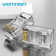 Vention RJ45 Connector Cat6/Cat5e/Cat5 Network Plug 8P8C Modular Ethernet Cable Crimp Connectors for