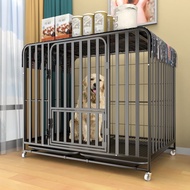 Dog cage for large and medium-sized dogs indoor with separate bathroom bold pet cage Golden Retriever Labrador dog cage