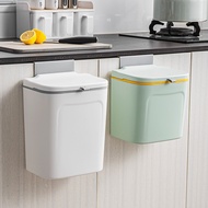 Wall Mounted Waste Bin - 7L Lidded Bathroom and Kitchen Bin