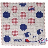 Hand towel Marushin Hand Towel Peko -chan Handkerchief character 100% Cotton antibacterial deodorant Smile Milky 2965003800【Direct From JAPAN】