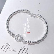 JF Bamboo Bracelet 999 Silver Jewelry Gift For Woman Girl