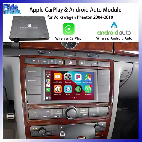 RideMedia Hands-free Phone Call GPS Music Bluetooth Wireless Apple CarPlay Android Module for Volswa
