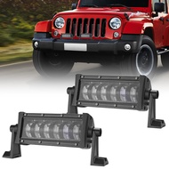 5D Lens Dual Color 8 Inch 48w Led Light Bar Off Road Light For Jeep Trucks SUV ATV 4x4 light Trailer