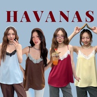 Havanas A Cute And Sexy Lace-Trimmed Camisole Smooth Satin Fabric Very Comfortable To Wear.