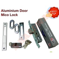 Mico Narrow Aluminum Frame Swing Door Lock MC41054 Aluminium door lock kunci pintu aluminium iron do