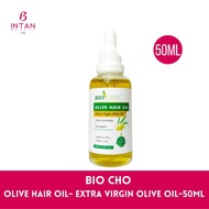 BIO CHO Minyak Rambut Olive Hair Oil- 50ML- Anti Frizz Virgin Olive Oil Rose Smell For Hair- 100%NATURAL ORGANIC