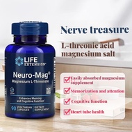 Life Extension Neuro-Mag Magnesium L-Threonate Improve Memory Cognitive Function 90 Caps
