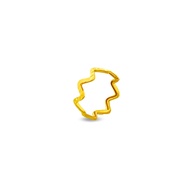 Top Cash Jewellery 916 Gold Curvy Design Ring