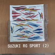 SUZUKI RG SPORT (2) BODY STICKER - DECAL MOTORCYCLE RG SPORT