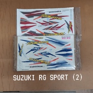 SUZUKI RG SPORT (2) BODY STICKER - DECAL MOTORCYCLE RG SPORT