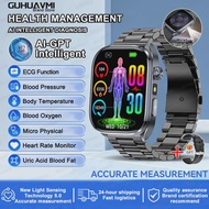 2025 New Accurate ECG Smart Watch Heart Health Analysis Blood analysis Blood Lipid Blood Pressure BT