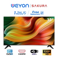 Sakura Android TV 32 inch Smart TV murah LED Television Built in MYTV/Netflix/Youtube