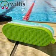 WILLIS Zipper Eyeglasses Case, Silicone Portable Swim Goggle Case, Eyewear Protector with Carabiners Breathable Soft Swimming Goggles Protection Box Swimming Equipment