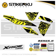 STICKER X-RIDE STRIPING XRIDE OLD / X RIDE 115 LAMA VARIASI STICKER / STIKER SKOTLET GRUNGE FOX / RO