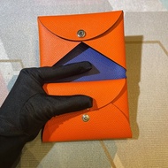 กระเป๋าใส่บัตรหนังแท้ทำมือ H-Home Caliv Duo กระเป๋าใส่เอกสาร กระเป๋าใส่ธนบัตร กระเป๋าใส่บัตรเครดิต ก