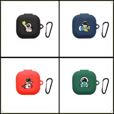 cartoon Keychian Case for Anker Soundcore AeroFit 2Pro /A10 X10 / Note 3S /3i/Life A1 Case Silicone