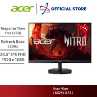 ACER NITRO KG251Q F3 24.5" GAMING MONITOR (24.5" IPS FHD / 1MS / 320HZ / AMD FREESYNC / HD MI + DP )