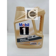 MOBIL 1 ULTIMATE PERFORMANCE 0W-40(4L) ADVANCED FULL SYNTHETIC ENGINE OIL 100% ORIGINAL (00098978019