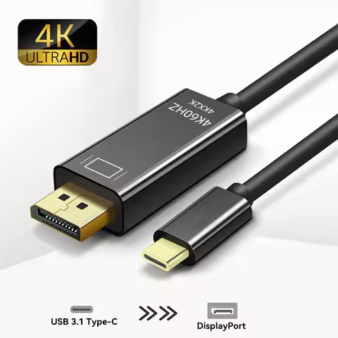 4K@60HZ Type C to DP Cable Dynamic HDR USB-C to DisplayPort Cable Type C to Displayport Adapter for 
