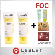 Cosmoderm Vitamin E Cream 1,000 IU w/ Rosehip Oil 50ml x 2 (Twin Pack) + FOC 1pcs Cosmoderm (Assorte