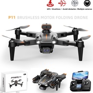 Dual Camera Drone P11 Pro Brushless Motor Quadcopter 8k Hd Camera Aerial Photography Optical Flow Po