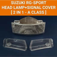 SUZUKI RG SPORT ( 2 IN 1 - A CLASS ) HEAD LAMP + FRONT SIGNAL COVER SET